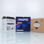 Batterie kyoto pour quad massey ferguson 500 mf 4x4 auto 2004 a 2005 yb14 - a2 / 12v 14ah neuf