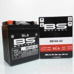 Batterie sla bs battery pour quad suzuki 300 lt - f kingquad 1999 a 2002 yb14a - a2 / 12v 14ah neuf