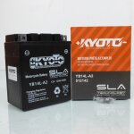 Batterie sla kyoto pour moto aprilia 600 tuareg wind 1986 a 1989 yb14l - a2 sla / 12v 14ah neuf