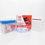 Batterie yuasa pour moto cagiva 125 k7 1990 a 1992 yb4l - b / 12v 4ah neuf
