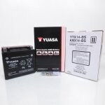 Batterie yuasa pour moto harley davidson 1200 xl t superlow 2014 a 2019 ytx14l - bs / 12v 12ah neuf