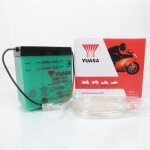 Batterie yuasa pour moto kawasaki 80 ae 1981 a 1989 6n6 - 1d - 2 / 6v 6ah neuf