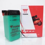 Batterie yuasa pour moto yamaha 50 fs1e dx 1976 a 1979 6n4a - 4d / 6v 4ah neuf