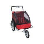 Bc - elec - 5664 - 0001a remorque vlo 2 en 1 convertible en poussette et jogger pour deux enfants, coloris ...