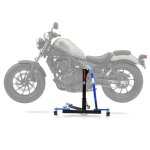 Bequille d'atelier centrale power evo pour honda rebel 500 17 - 25 bleu
