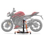 Bequille d'atelier cs power evo pour triumph street triple 765 r / rs 23 - 25 orange
