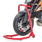 B�quille avant sous t de fourche v4 pour ktm 1290 super duke r 20 - 23 rouge