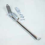 B�quille lat�rale droite lisse chrom�e pour mobylette mbk 51 340mm bras carr�