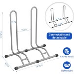 B�quilles de v�lo amovibles, largeur de pneu jusqu'� 80 mm, 20 - 28 pouces, support de roue arri�re, ...