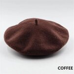 Brets pour femmes, casquette de bret franais, bonnet uni, casquette de style de rue, en laine, chapeau ...