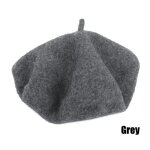 Brets pour femmes, casquette de bret franais, bonnet uni, casquette de style de rue, en laine, chapeau ...