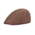 Bret de soleil en maille respirante pour hommes, casquette plate, chapeau de chauffeur de taxi, brets ...
