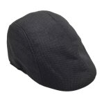 Brets vintage respirants pour hommes, casquette a visire, casquettes plates de golf solides, chapeaux ...