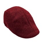Brets vintage respirants pour hommes, casquette a visire, casquettes plates de golf solides, chapeaux ...