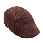 Brets vintage respirants pour hommes, casquette a visire, casquettes plates de golf solides, chapeaux ...