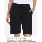 Bermuda pour femme avec 3 poches cordon shorts de survtement yoga d'entranement lounge