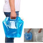 Bidon d'eau pliable, r�servoir d'eau de 5 l, pliable avec robinet, sac a eau portable, sac d'eau pour ...