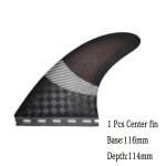 Bilong - aileron central de planche de surf fut fiviolet, gouvernail court, multi - taille, liquimanquer, ...
