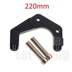 Black 220mm bolts adaptateur d'�trier de frein de moto, montage radial, support de support d'invite pour ...