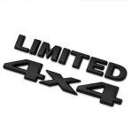 Black autocollant de voiture chrome 3d 4x4, 1 lot de stickers d'embl�me a queue limit�e, autocollant ...