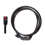 Black + decker cadenas a code bxchbl7008 pour v�lo, moto et scooter - code a 4 chiffres - noir