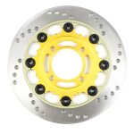 Black disque d'trier de frein rator, roue avant et arrire, 4 trous, 55mm, 220mm, adapt pour pitbike, ...