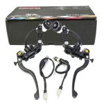 Black pair new pompe d'embrayage universelle pour moto, ma�tre - cylindre, poign�e de levier, frein a ...