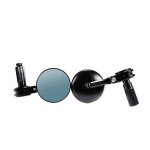 Black r�troviseur de moto verre bleu anti - eblouissement, aluminium cnc, adapt� au guidon de 13 - 14 ...