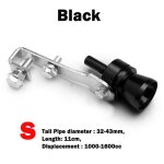 Black - svoiture turbo sifflet pour tuyau universel en aluminium voiture turbo son sifflet silencieux ...
