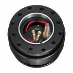 Black universel voiture auto dgagement rapide volant snap off moyeu adaptateur kit de patron en aluminium ...