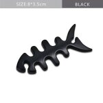 Black1 pi�ces 3d m�tal os de poisson embl�me autocollant voiture suv corps ext�rieur couverture d�calcomanies ...