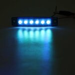 Bleu 12v 2 pi�ces 12v 24v 6 led voiture camion c�t� marqueur lumi�re markerlight clignotant lampe feu ...