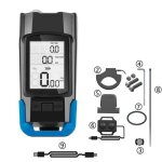 Bleu a2 - lampe de vélo usb, 4 modes, 3 modes, klaxon, compteur de vitesse, eclairage avant led, phare ... Bleu a2 - lampe de vélo usb, 4 modes, 3 modes, klaxon, compteur de vitesse, eclairage avant led, phare ...