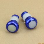 Bleu - clignotant de sécurité pour vélo, 1 paire, bouchon d'extrémité de la barre de poignée, feu rouge, ... Bleu - clignotant de sécurité pour vélo, 1 paire, bouchon d'extrémité de la barre de poignée, feu rouge, ...