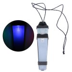 Bleu - eclairage de sécurité clignotant pour casque de vélo, lampe tactique pour sport et conduite, Bleu - eclairage de sécurité clignotant pour casque de vélo, lampe tactique pour sport et conduite,