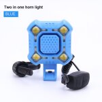 Bleu - lampe de cyclisme 2 en 4, sonnette de vlo 140 db, phare avant de vlo, 4 modes, lampe de cyclisme ...