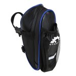Bleu - sac de selle de v�lo r�fl�chissant, avec poche pour bouteille d'eau, etanche, pour vtt, sacoche ...