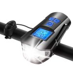 Bleu unique - lampe combo usb pour vélo, ipx7, 6 modes d'éclairage, klaxon, compteur de vitesse avec ... Bleu unique - lampe combo usb pour vélo, ipx7, 6 modes d'éclairage, klaxon, compteur de vitesse avec ...