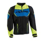 Blouson moto enfant ixon striker air - noir / bleu / jaune - 14 ans