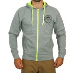 Blouson veste pour moto pour moto homme l'entourloop patch gris fluo taille s