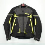 Blouson veste moto nexone noir gris chin� jaune fluo pour homme taille xl neuf