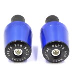 Blue capuchons de poign�es de guidon de moto, 22mm, bouchons d'extr�mit�, pour suzuki gsxr 600 750 1000, ...