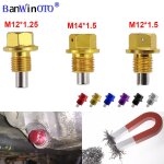 Blue m12x1. 5 jdm boulon de vidange d'huile moteur magn�tique, aimant de vidange d'huile moteur, pour ...