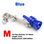 Blue - mvoiture turbo sifflet pour tuyau universel en aluminium voiture turbo son sifflet silencieux ...