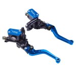 Blue pair levier de guidon et embrayage hydraulique pour moto de course, pompe de frein a intervalles ...