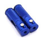 Blue repose - pieds pliants universels cnc, 2 pi�ces, p�dales arri�re pour moto bmw ktm honda kawasaki ...