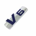 Blueâ¿ autocollant emblème 3d en métal v6, 1 pièce, décalcomanies de couverture extérieure de carrosserie ... Blueâ¿ autocollant emblème 3d en métal v6, 1 pièce, décalcomanies de couverture extérieure de carrosserie ...