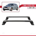 Compatible avec bmw s�rie 1 (e81) 2007 - 2011 ace - 3 barres de toit railing porte - bagages de voiture ...