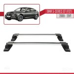 Compatible avec bmw s�rie 5 gran turismo (f07) 2009 - 2017 ace - 3 barres de toit railing porte - bagages ...