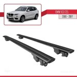 Compatible avec bmw x3 (f25) 2010 - 2017 hook barres de toit railing porte - bagages de voiture avec ...